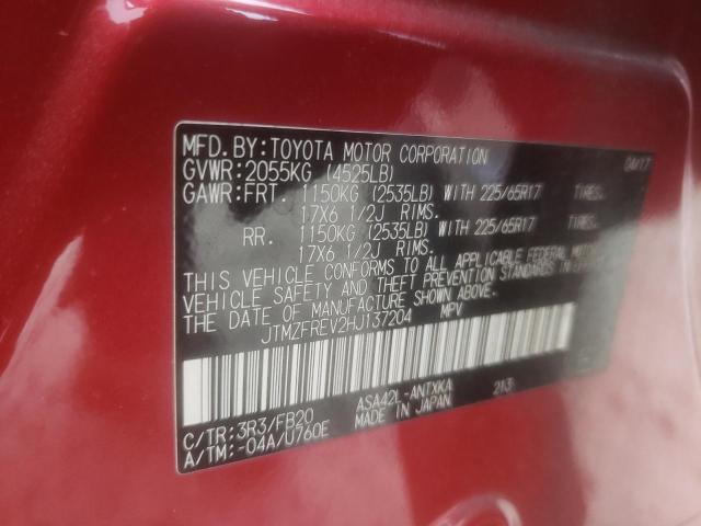 2017 Toyota Rav4 Le VIN: JTMZFREV2HJ137204 Lot: 60890894