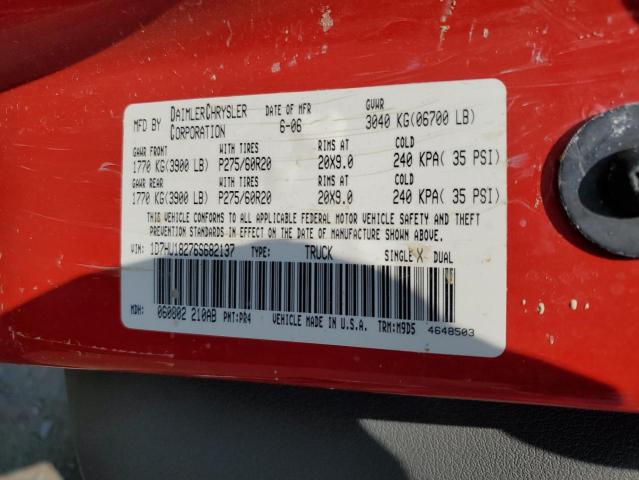 2006 Dodge Ram 1500 St VIN: 1D7HU18276S682137 Lot: 59612374