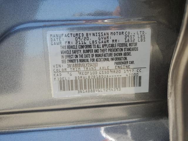 2020 Nissan Sentra S VIN: 3N1AB8BV6LY294393 Lot: 60159394