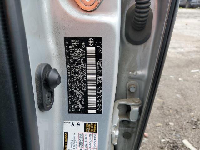 2016 Toyota Prius VIN: JTDKBRFU3G3002805 Lot: 58006094