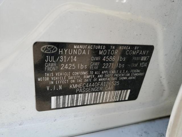 2015 Hyundai Sonata Hybrid VIN: KMHEC4A40FA126525 Lot: 58159224