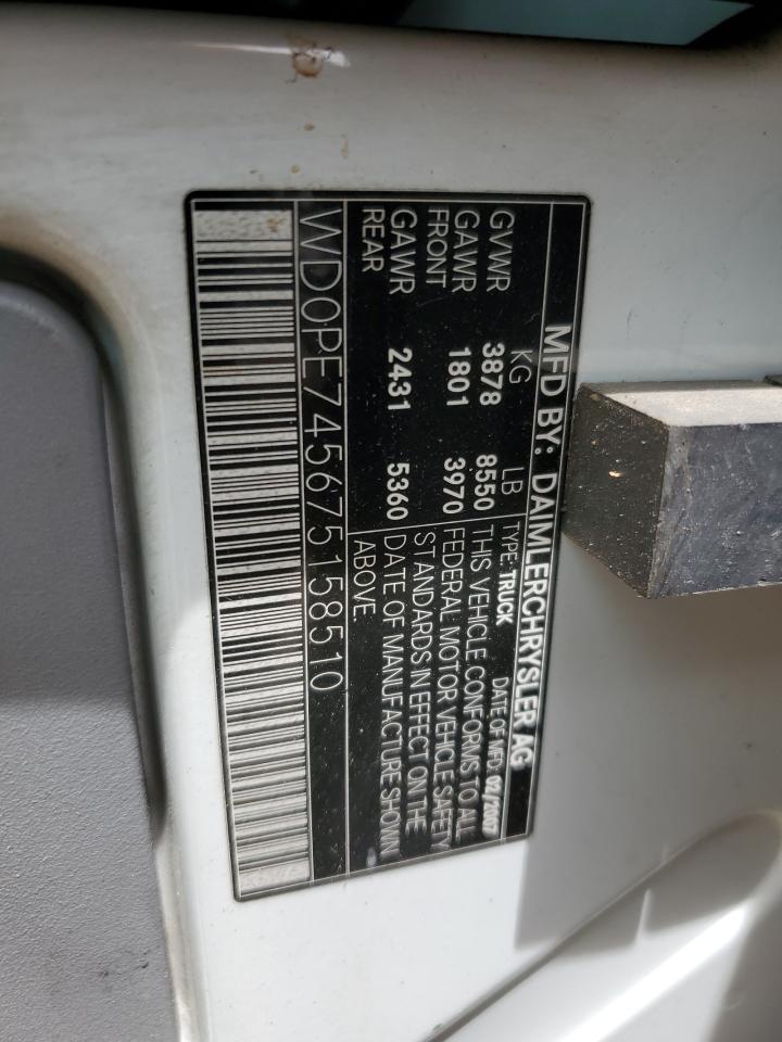 WD0PE745675158510 2007 Dodge Sprinter 2500