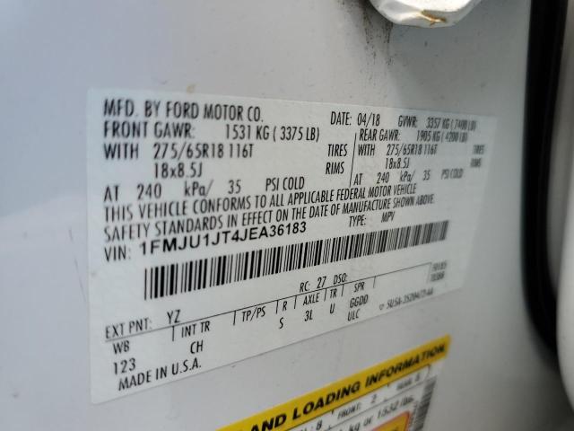 2018 Ford Expedition Xlt VIN: 1FMJU1JT4JEA36183 Lot: 58505874