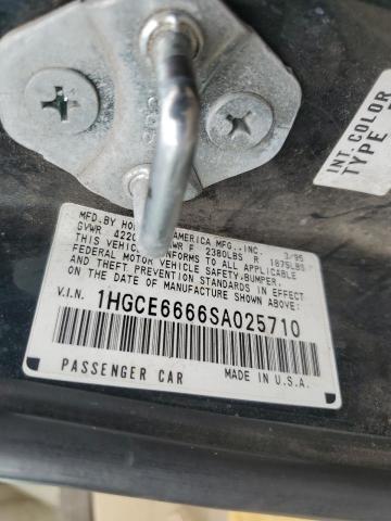 1995 Honda Accord Ex VIN: 1HGCE6666SA025710 Lot: 60297674