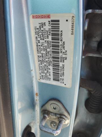 2001 Toyota Echo VIN: JTDBT123410179352 Lot: 61112654