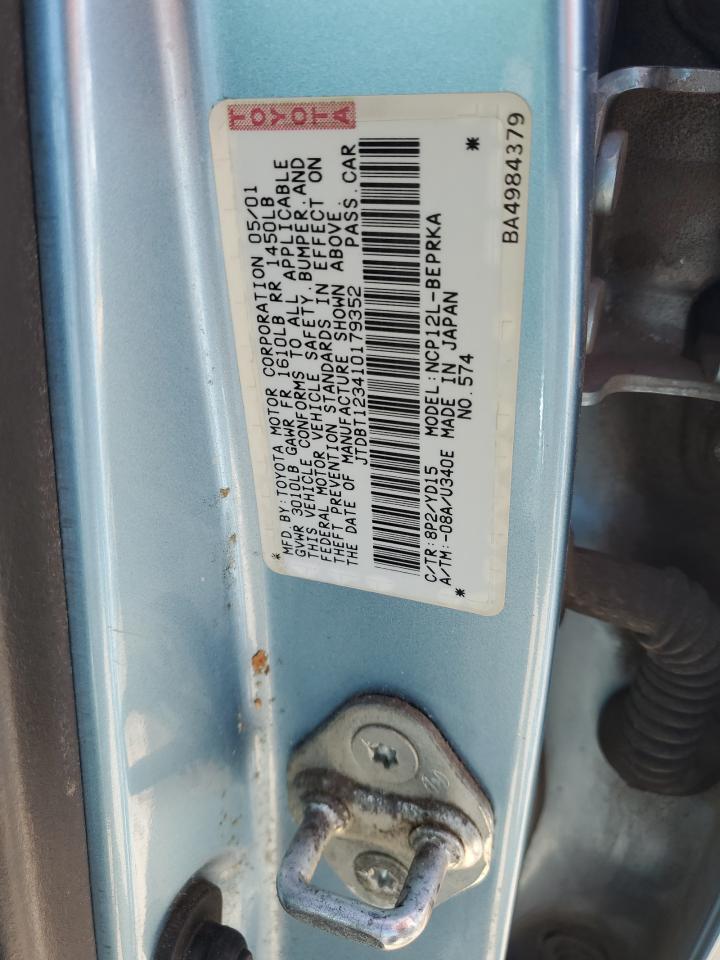 JTDBT123410179352 2001 Toyota Echo
