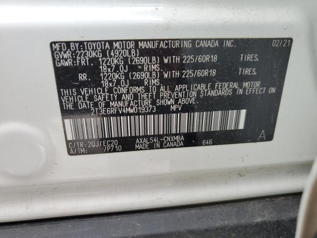 2021 TOYOTA RAV4 XSE - 2T3E6RFV4MW019373