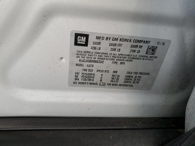 2017 Buick Encore Preferred VIN: KL4CJASBXHB063342 Lot: 57759254