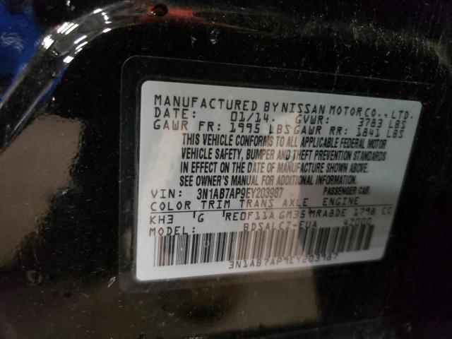 2014 Nissan Sentra S VIN: 3N1AB7AP9EY203987 Lot: 59473764