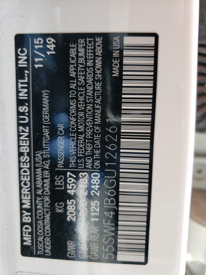 55SWF4JB6GU126261 2016 Mercedes-Benz C 300