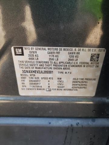 2018 Chevrolet Equinox Ls VIN: 3GNAXHEV2JL289381 Lot: 58895374