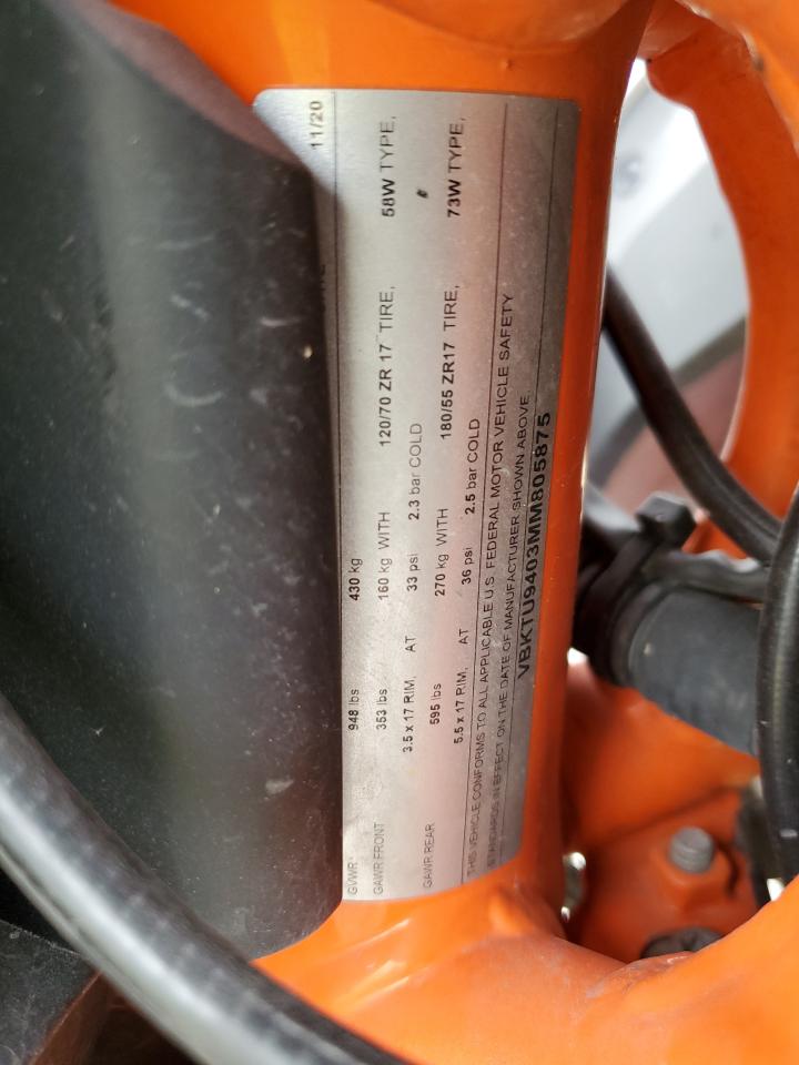 VBKTU9403MM805875 2021 Ktm 890 Duke R
