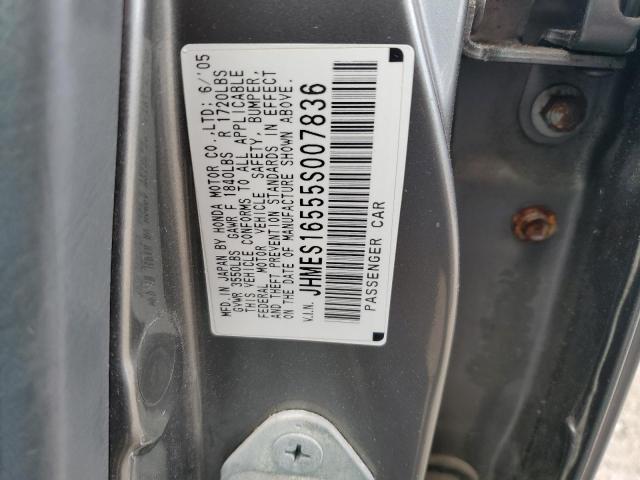 JHMES16555S007836 2005 Honda Civic Lx
