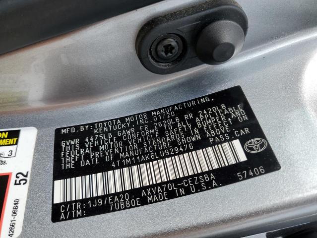 VIN 4T1M11AK6LU929476 2020 Toyota Camry, SE no.12