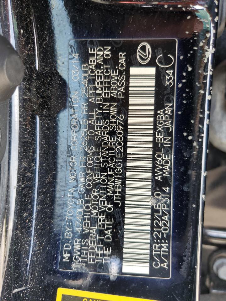 JTHBW1GG1E2060976 2014 Lexus Es 300H