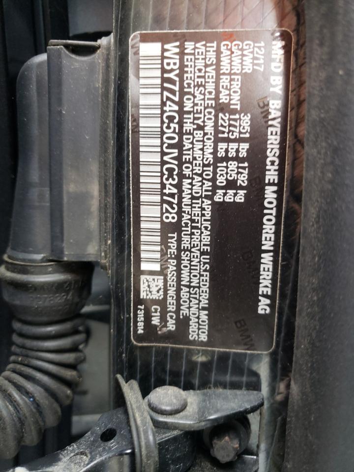 WBY7Z4C50JVC34728 2018 BMW I3 Rex