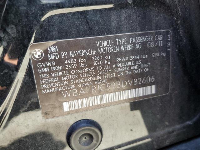 2011 BMW 528 I VIN: WBAFR1C59BDV82606 Lot: 60118554