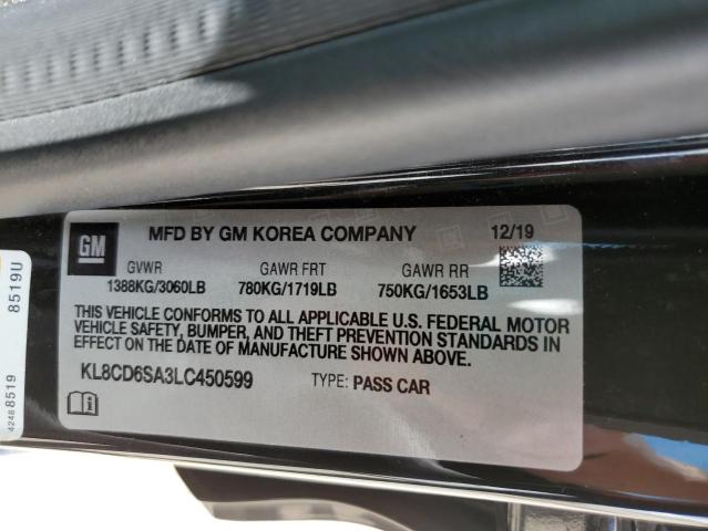 2020 CHEVROLET SPARK 1LT - KL8CD6SA3LC450599