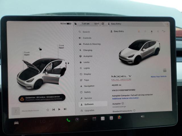 5YJYGDEF8MF251682 2021 Tesla Model Y