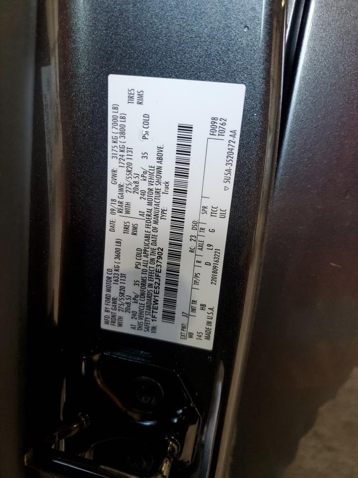 1FTEW1E52JFE37902 2018 Ford F150 Supercrew