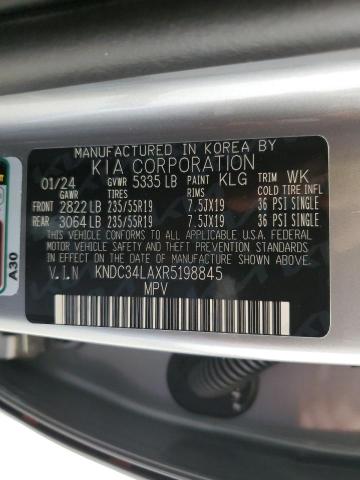 2024 Kia Ev6 Light VIN: KNDC34LAXR5198845 Lot: 59345674