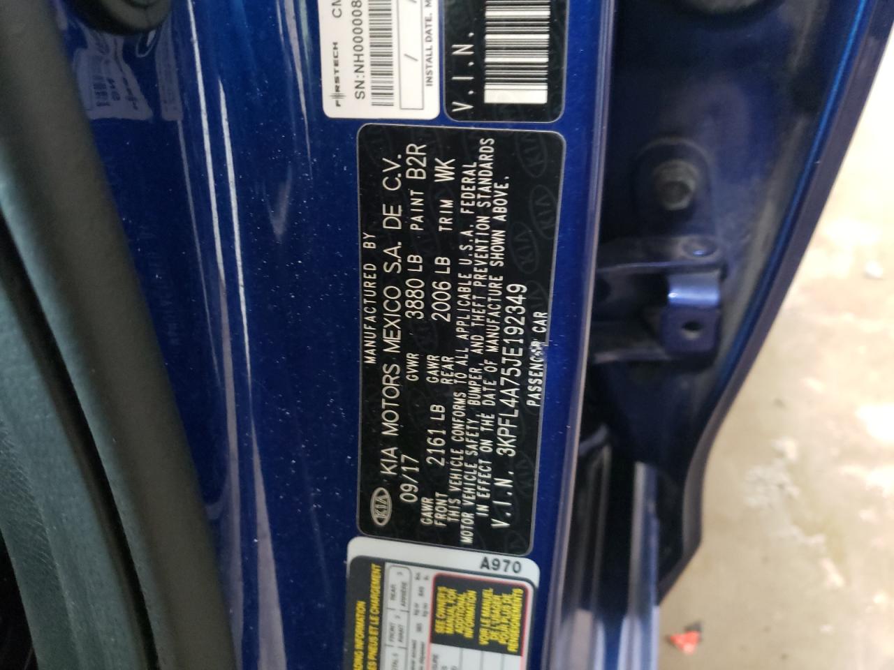 3KPFL4A75JE192349 2018 Kia Forte Lx