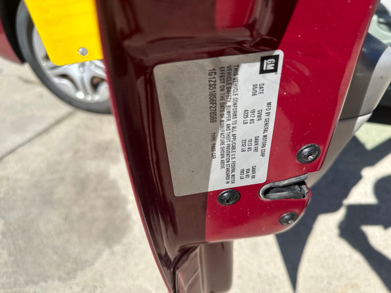 1G1ZS51856F278569 2006 Chevrolet Malibu Ls