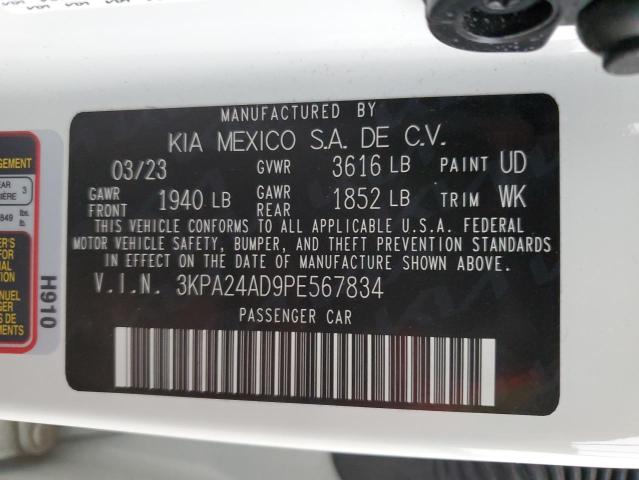 2023 Kia Rio Lx VIN: 3KPA24AD9PE567834 Lot: 57612244