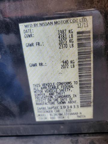 1N4BL3AP5EC193433 2014 Nissan Altima 3.5S