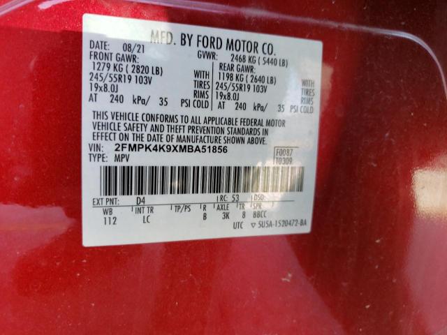 2021 FORD EDGE TITAN - 2FMPK4K9XMBA51856