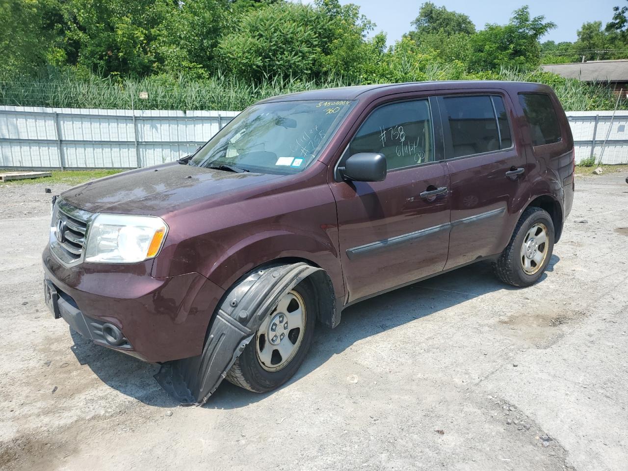 2015 Honda Pilot Lx vin: 5FNYF4H2XFB046184