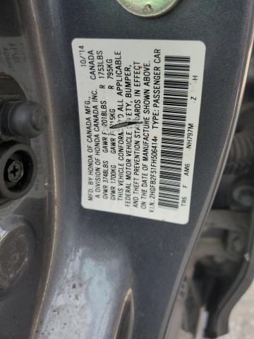 2HGFB2F51FH506414 2015 HONDA CIVIC - Image 12