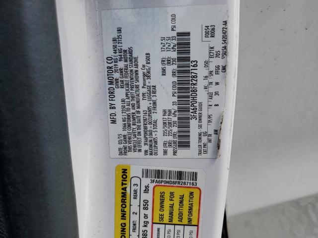 VIN 3FA6P0HD8FR287163 2015 Ford Fusion, SE no.12