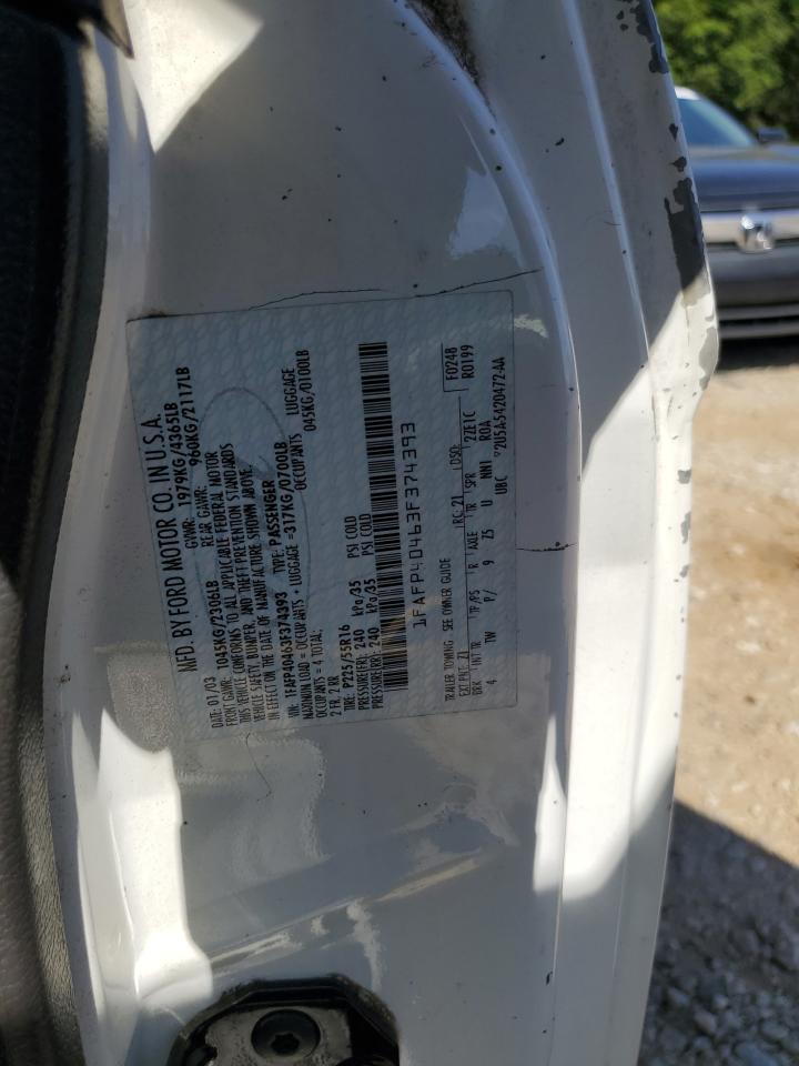 1FAFP40463F374393 2003 Ford Mustang