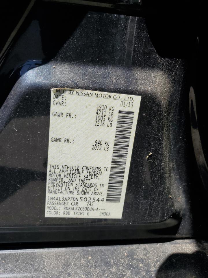 2013 Nissan Altima 2.5 vin: 1N4AL3AP7DN502544