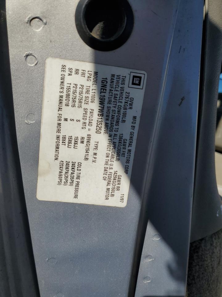 1GNEL19W7WB135250 1998 Chevrolet Astro