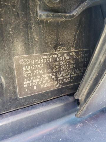 2004 Hyundai Santa Fe Gls VIN: KM8SC13E64U756102 Lot: 60345604