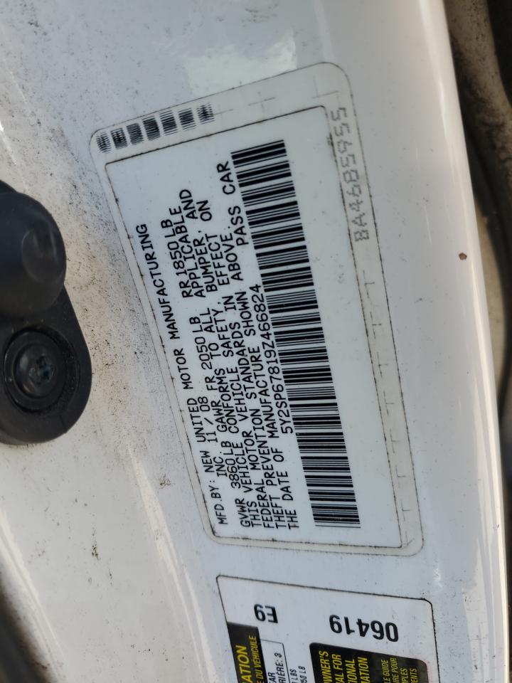 5Y2SP67819Z466824 2009 Pontiac Vibe