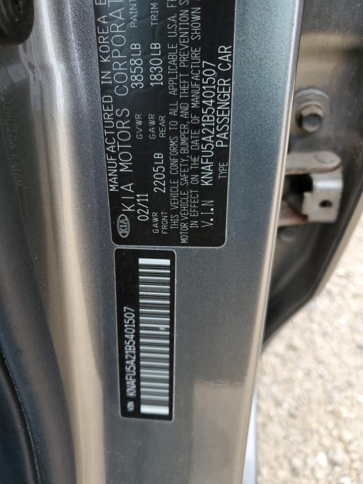 KNAFU5A21B5401507 2011 Kia Forte Ex