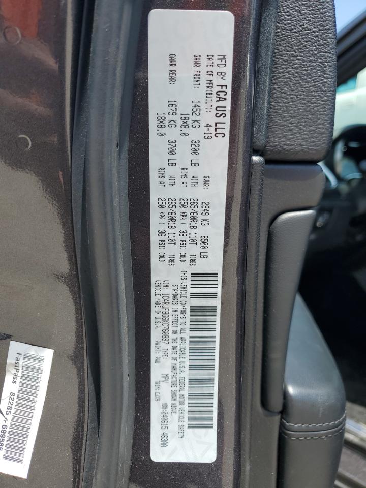 1C4RJFBG6KC760887 2019 Jeep Grand Cherokee Limited