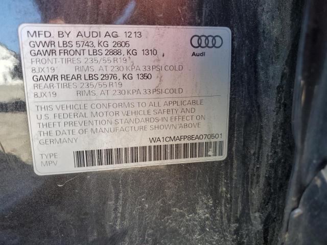 VIN WA1CMAFP8EA070501 2014 Audi Q5, Tdi Premium Plus no.13