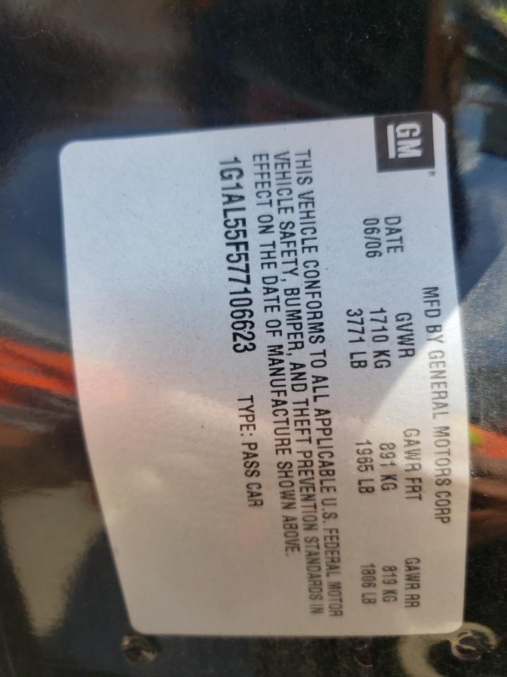 1G1AL55F577106623 2007 Chevrolet Cobalt Lt