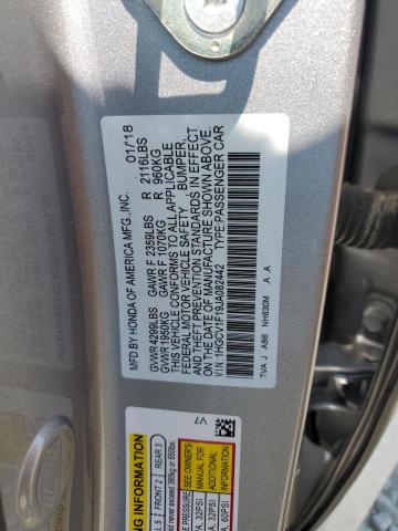 1HGCV1F19JA082442 2018 HONDA ACCORD - Image 12