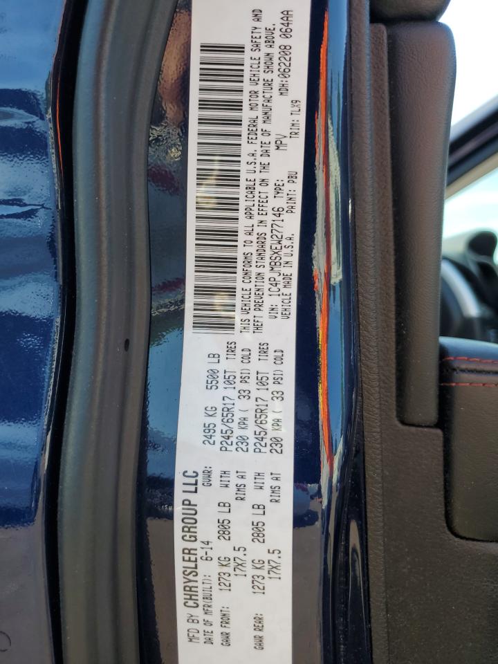 1C4PJMBSXEW277146 2014 Jeep Cherokee Trailhawk