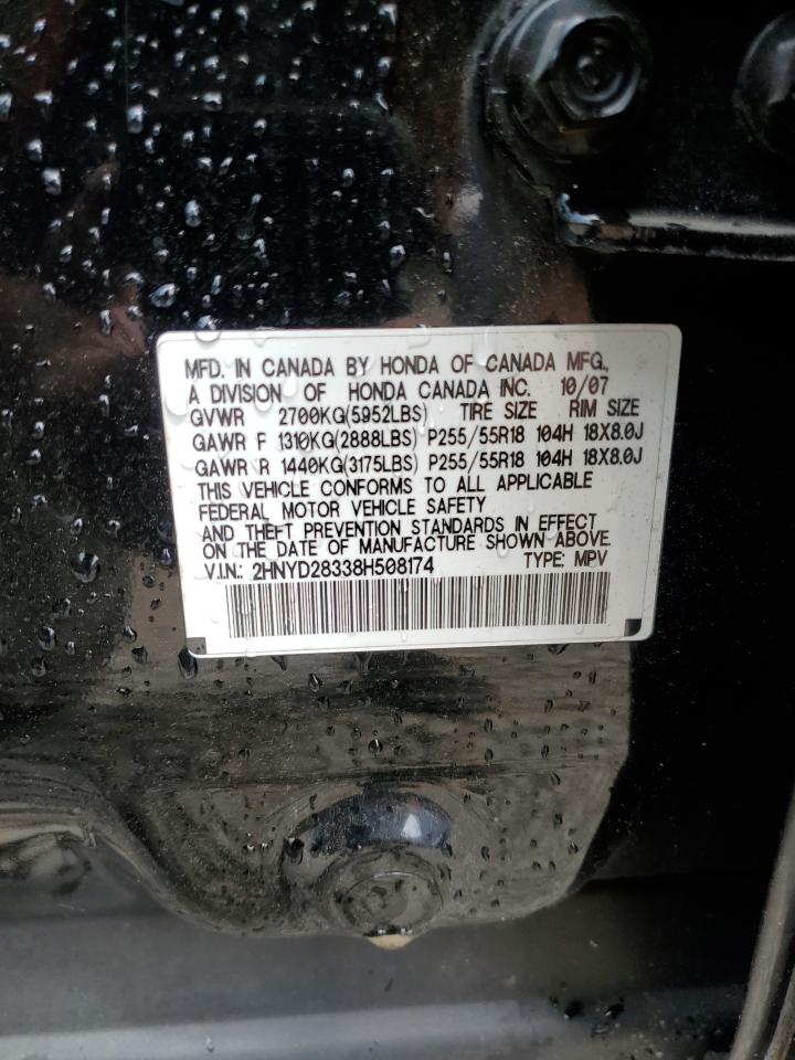 2HNYD28338H508174 2008 Acura Mdx Technology