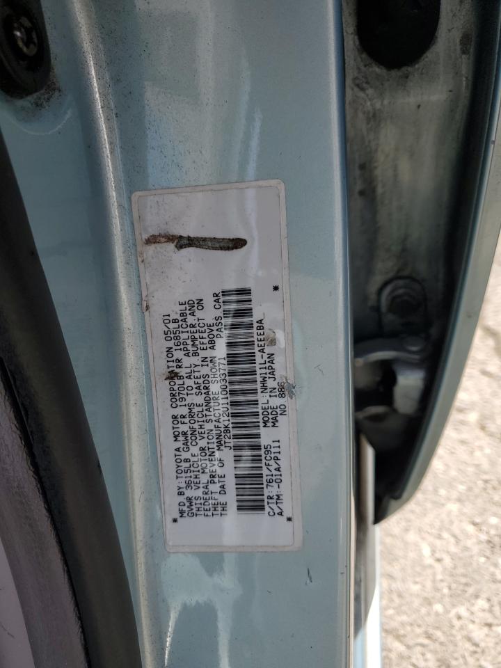 JT2BK12U110033771 2001 Toyota Prius