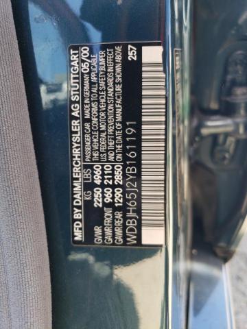 2000 Mercedes-Benz E 320 VIN: WDBJH65J2YB161191 Lot: 58913244