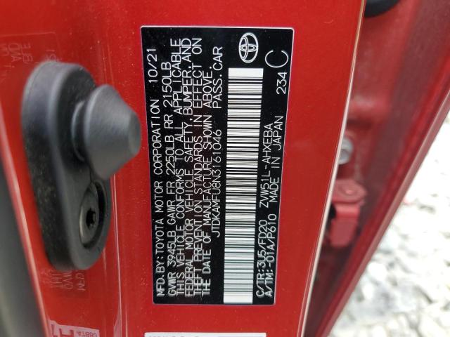 2022 Toyota Prius Night Shade VIN: JTDKAMFU8N3161046 Lot: 58857614