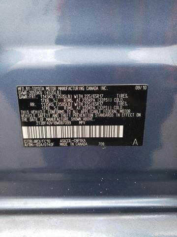 2011 Toyota Rav4 VIN: 2T3BF4DV1BW087099 Lot: 57947764