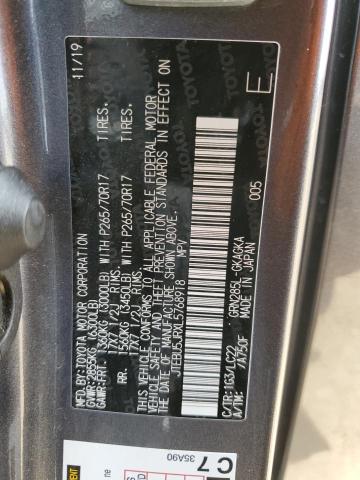 2020 Toyota 4Runner Sr5/Sr5 Premium VIN: JTEBU5JRXL5768918 Lot: 59261904